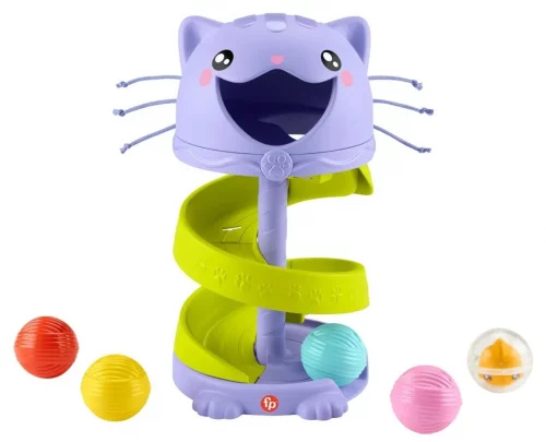 Fisher-Price, Brinquedo para Bebês Gatinho Bolinhas Rolando