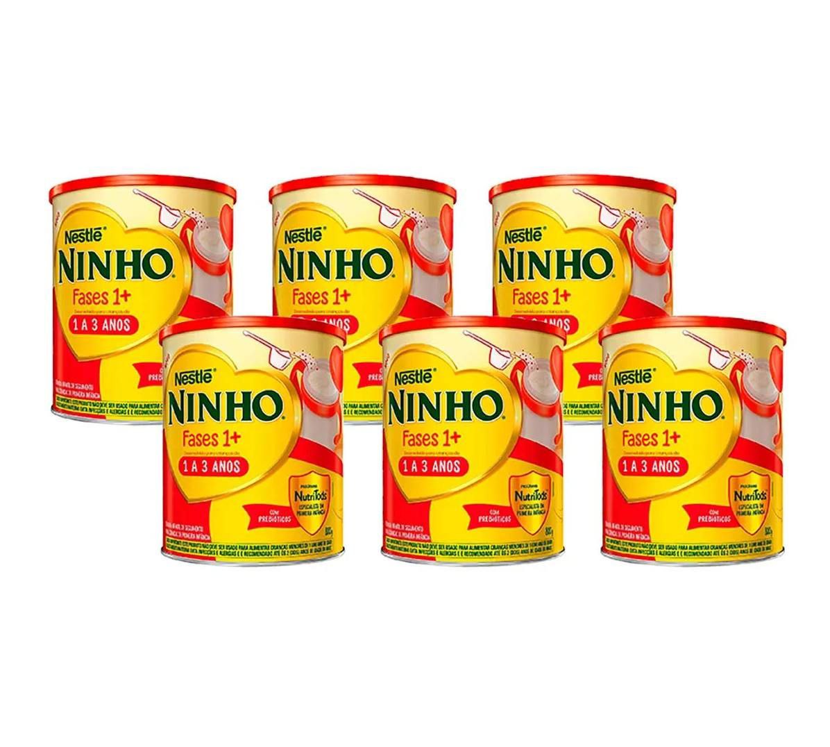 Fórmula Infantil em Pó Ninho Fases 1 800g com 6 unidades