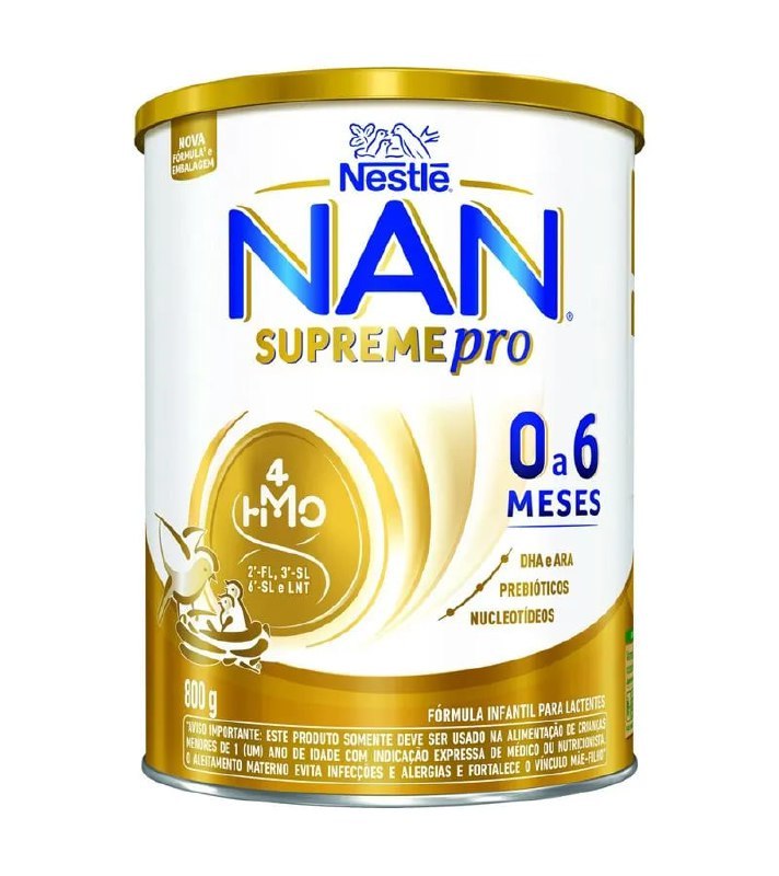 Fórmula Infantil NAN Supreme Pro 0 a 6 Meses 800g