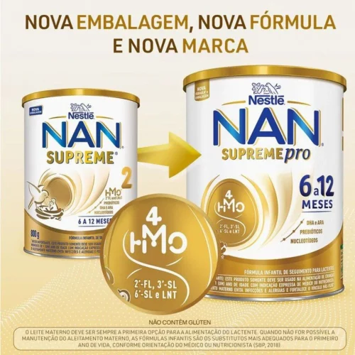 Fórmula Infantil Nan Supreme Pro 6 a 12 meses 800g