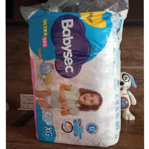 Fralda Babysec UltraSec XG 60 unidades
