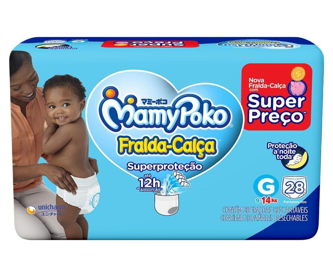 Fralda-Calça MamyPoko Superproteção G 28 Unidades