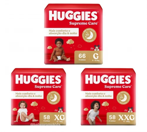 Fralda Huggies Supreme Care