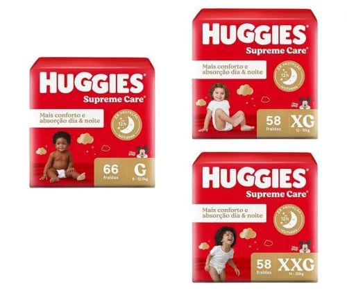 Fralda Huggies Supreme Care