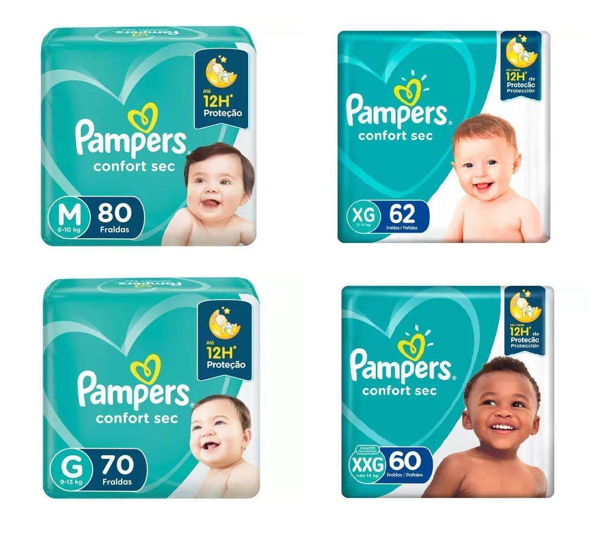 Fralda Pampers Confort Sec