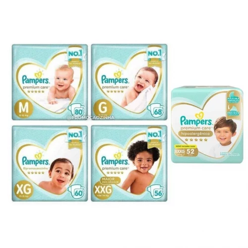 Fralda Pampers Premium Care