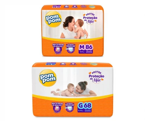Fralda Pom Pom Protek Proteção De Mãe