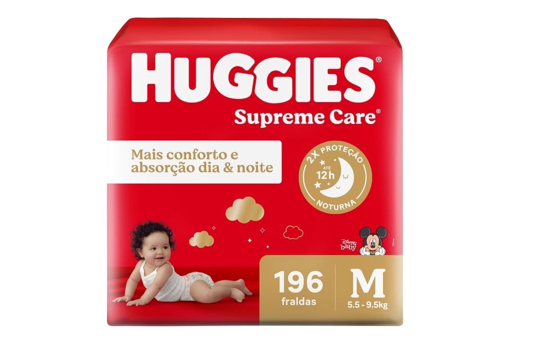 Huggies Fralda Supreme Care M 196 Un