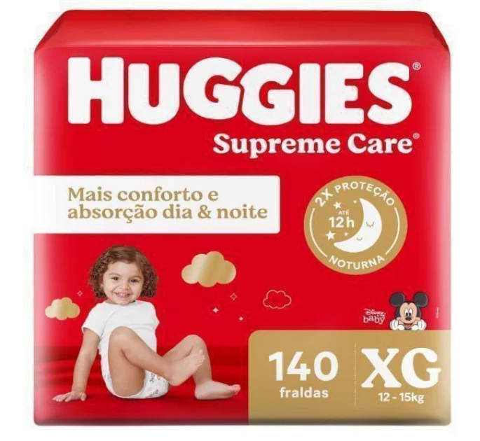 Huggies Fralda Supreme Care XG 140 Un