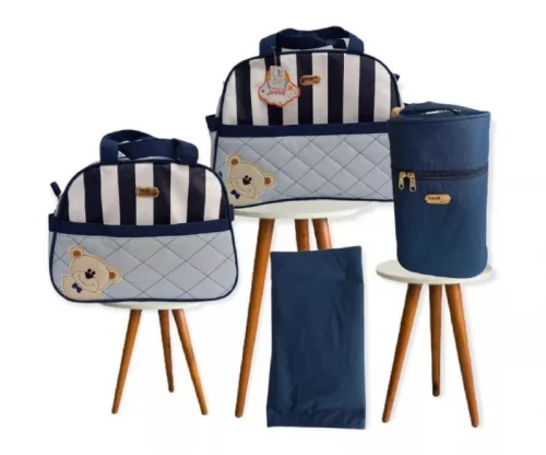 Kit Bolsa Maternidade 4 peças (4 opções)