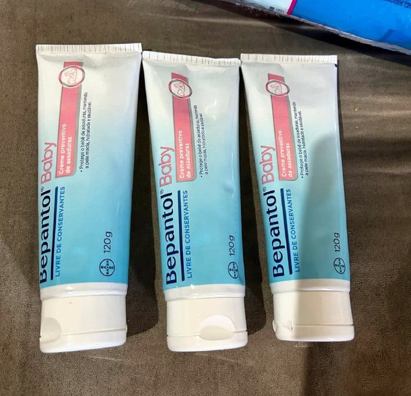Kit com 3 Cremes Pomada de Assadura 120gr Cada - Bepantol