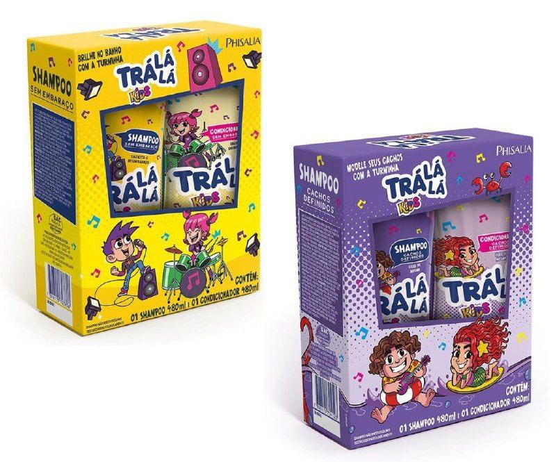 Kit Shyampoo 480ml + Condicionador 480ml Trá Lá Lá