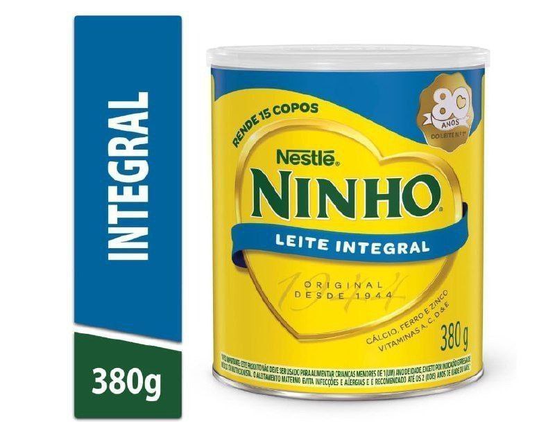 Leite em pó integral Ninho Forti+ 380g