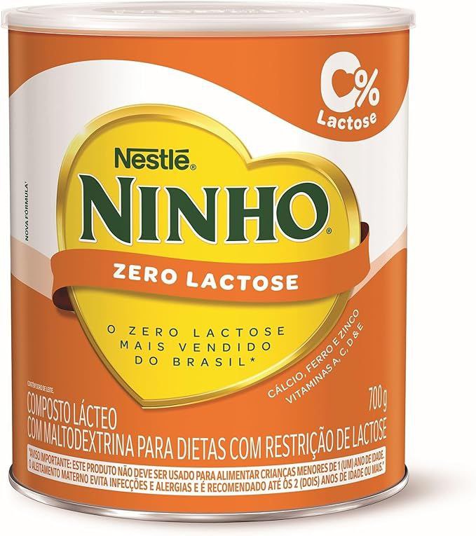 Leite em Pó Ninho Fort+ Zero Lactose Lata 700g