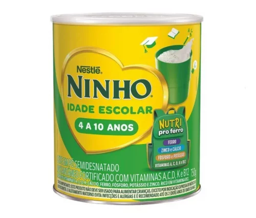 Leite em Pó Semidesnatado Ninho Idade Escolar 750g