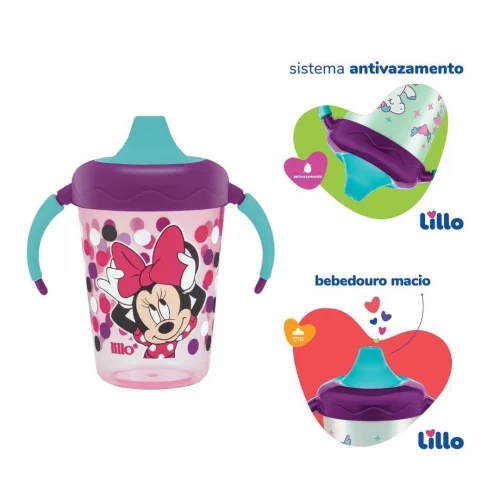 Lillo Caneca Antivazamento Aprendizado Disney - Lilás 207 Ml