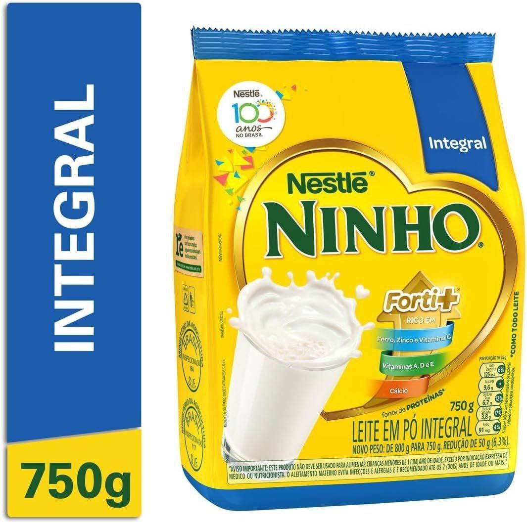 Ninho  Leite Po Integral  Pacote 750g