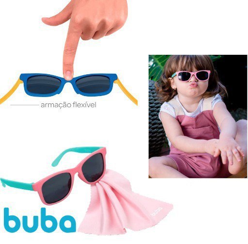 Óculos De Sol Baby Color - Buba