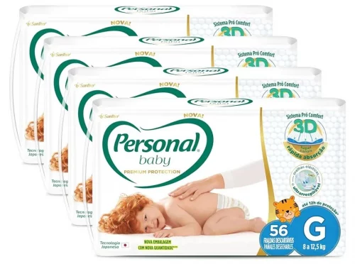 Personal Premium Protection G, 4 pacotes com 56 unidades cada