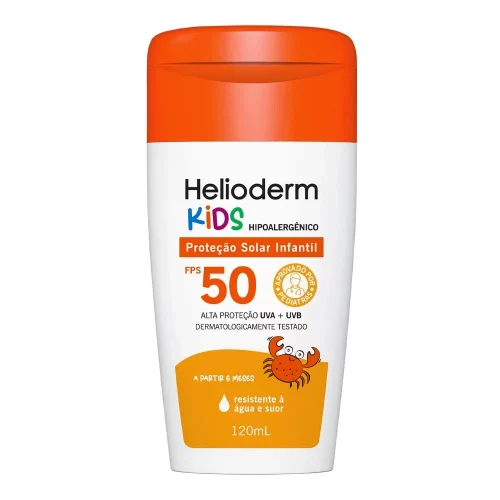 Protetor Solar Corporal Helioderm Suncare Kids FPS50 com 120ml