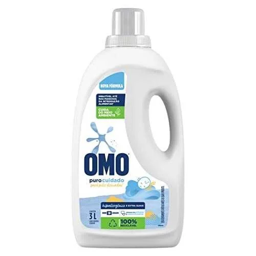 Sabão Líquido Omo Puro Cuidado 3L.