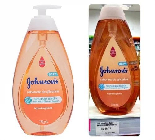Sabonete Líquido de Glicerina  Johnson's Baby Da Cabeça aos Pés 750ml (Grandão)