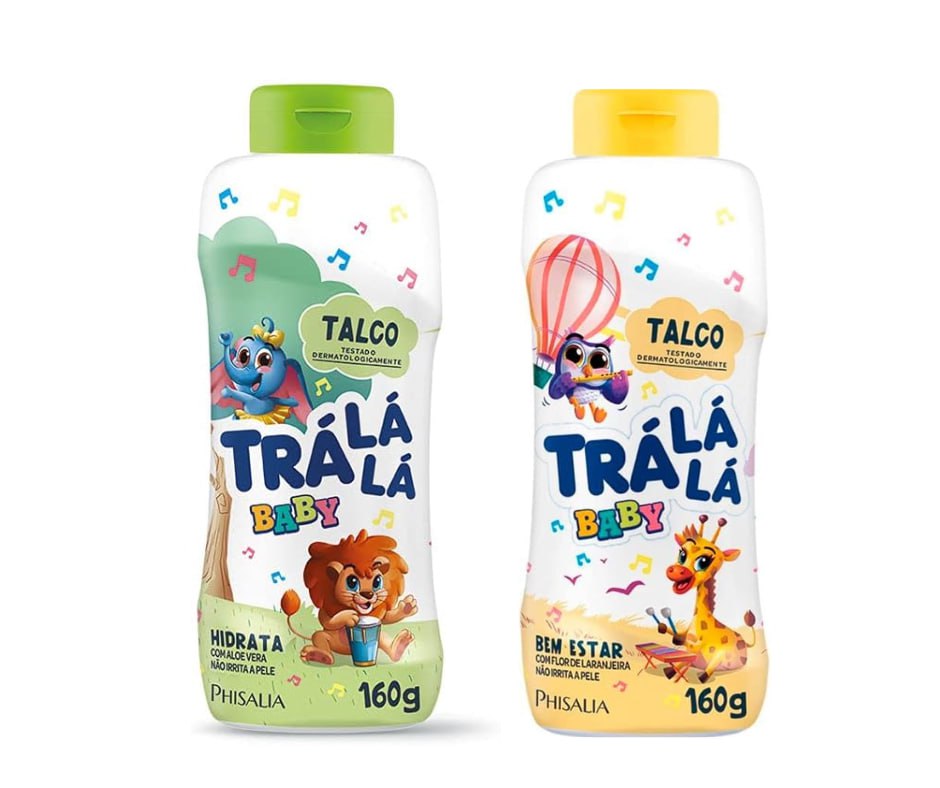 Talco Trá Lá Lá Personagem 160 G