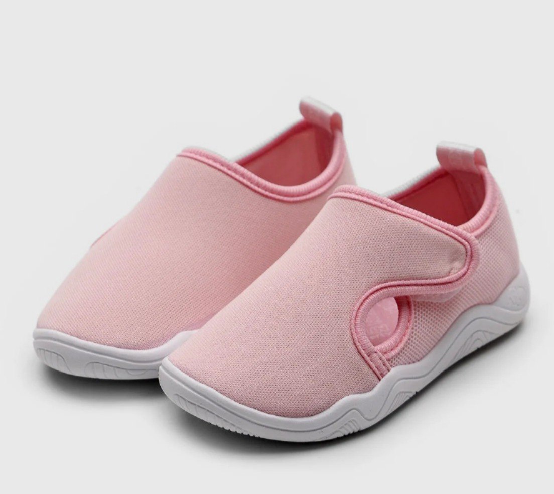 Tênis Slip On Infantil Klin Liberty Calce Fácil Rosa