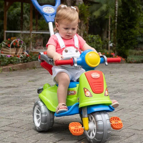 Triciclo Carrinho Passeio Infantil Empurrador