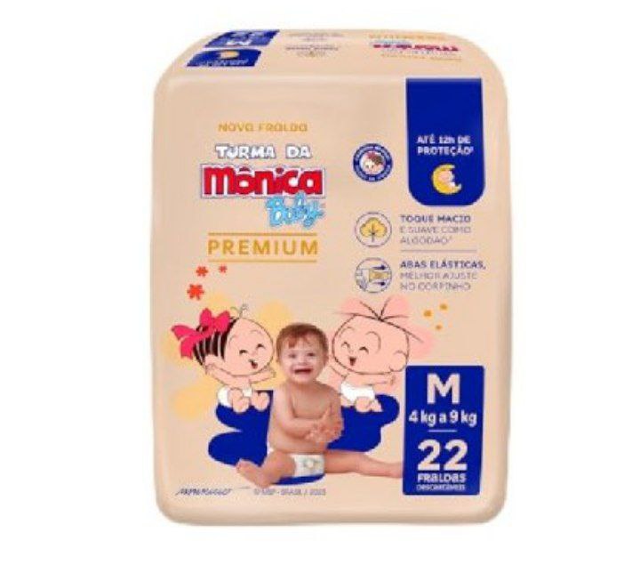 Turma da Mônica Baby Premium Jumbo M 22 U
