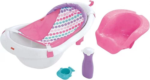 Banheira para Bebês Deluxe 4 em 1, Rosa, Fisher-Price Baby