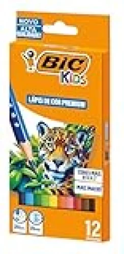 BIC, Lápis de Cor Premium, BIC KIDs, 12 cores