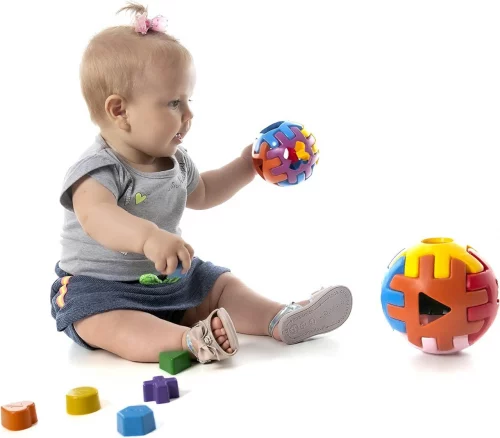 Brinquedo Educativo de Encaixar, Bola Baby, com Blocos