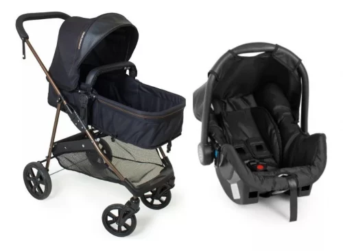 ✨Carrinho bebê Conforto Passeio Moisés Napoli Galzerano Preto