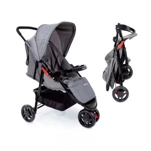 Carrinho de Bebê Toffy Cosco Cinza Mescla