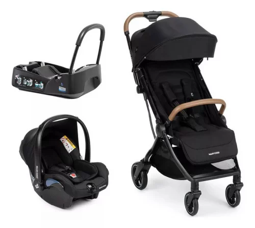 ✨Carrinho Eva³ Com Bebê Conforto E Base Maxi Cosi