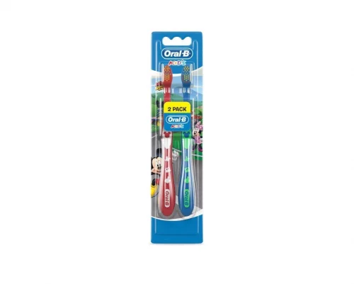 Escova Dental Infantil Oral-B Mickey, 2 Unidades