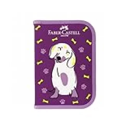Estojo Escolar Completo Coleção Pets Faber-Castell - Cachorro