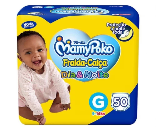 Fralda-Calça MamyPoko Dia&Noite G 50 Unidades