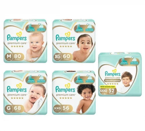 Fralda Pampers Premium Care Fita