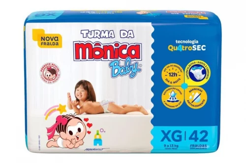 Fralda Turma da Mônica Baby Mega XG 42 Unidades