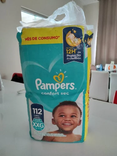 Fraldas Pampers Confort Sec XXG 112 Unidades, Pampers