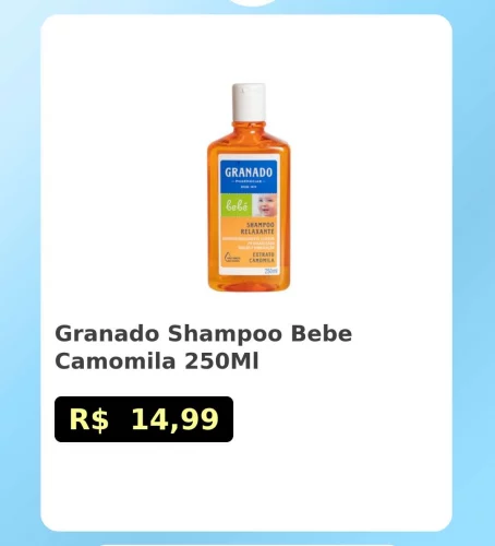 🛍️Granado Shampoo Bebe Camomila 250Ml