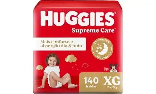 Huggies Fralda Supreme Care XG 140 Un