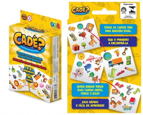 Jogo de Cartas Educativo Cade 56 Cards GGB Plast