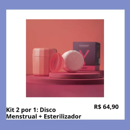 🔥 KIT 2 POR 1: DISCO MENSTRUAL + ESTERILIZADOR
