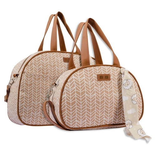 Kit Bolsa Mala de Maternidade C/02 Bolsa e Frasqueira Térmica  - Batistela Baby