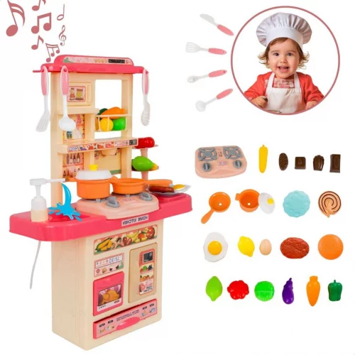 Kit Cozinha De Brinquedo Completa Infantil Sai Água E Som