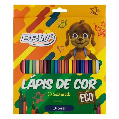 Lápis de Cor BRW 24 Cores