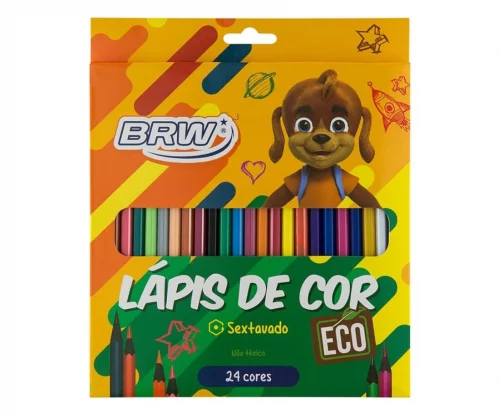 Lápis de Cor BRW 24 Cores
